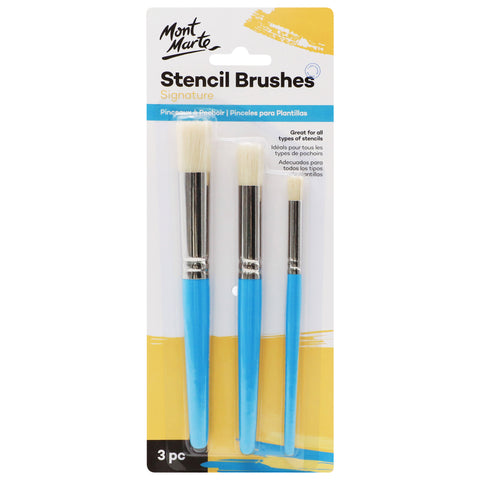 MM Stencil Brush Set 3pc 12/8/4