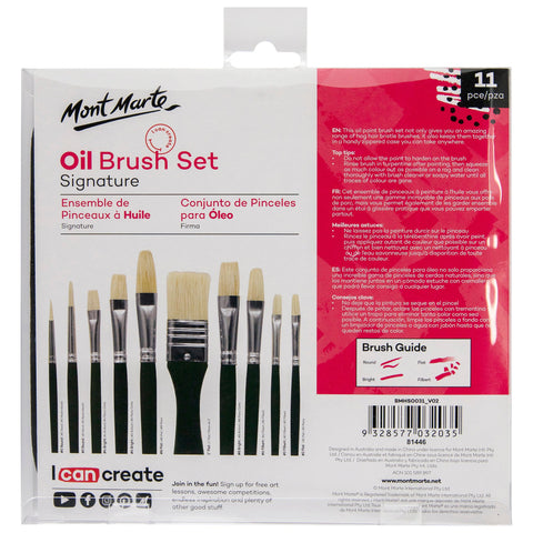 MM Brush Set in Wallet 11pc - Oil