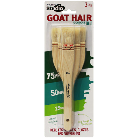 MM Goat Hair Brush Set 3pc