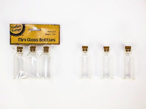 7CM Mini Glass Bottles with Cork Lids