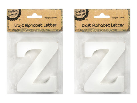 10CM White Alphabet Letters - Z