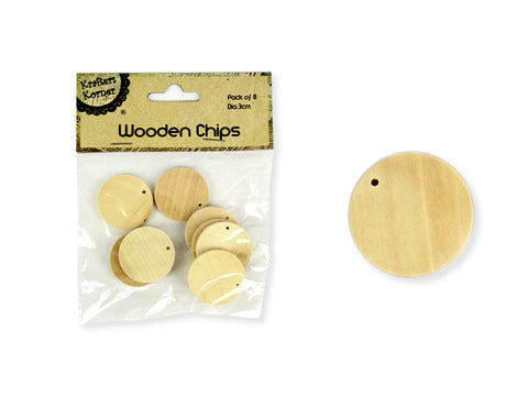 Round Wooden Chips