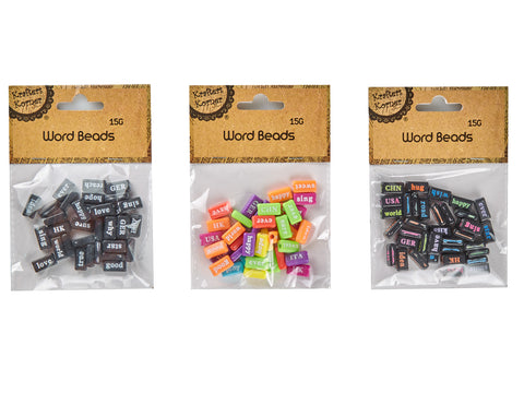 Colour Word Beads 15g