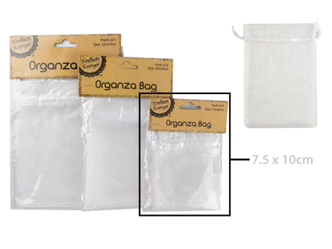 Organza Bags White