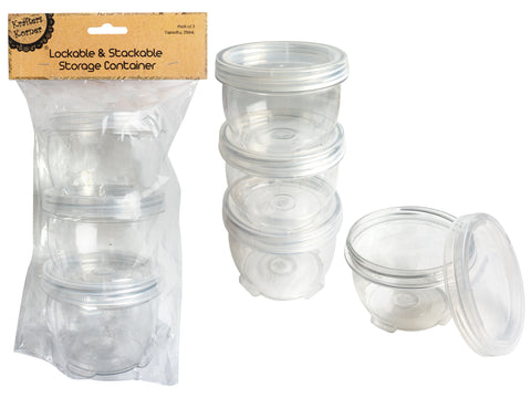 250ML Lockable Stackable Containers