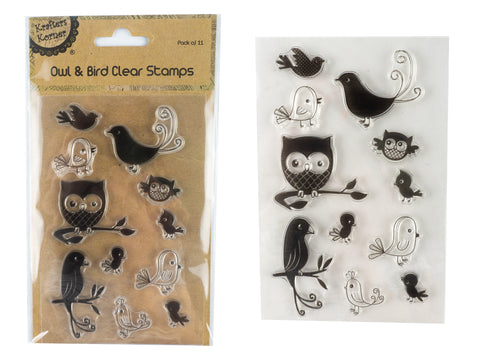 Own and Bird Clear Stamp Set
