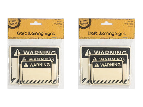 Wooden Warning Signs