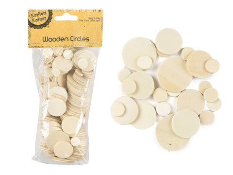 Wooden Circles Assorted