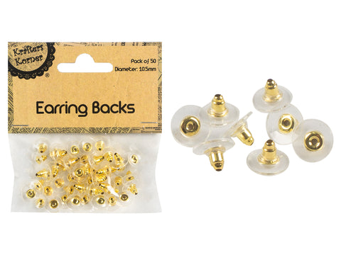 50 Pieces Earring Backers