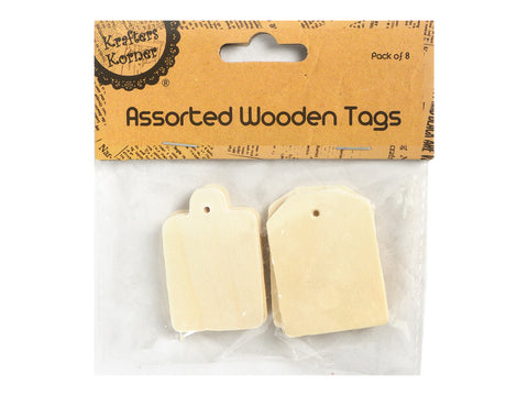 Assorted Wooden Tags