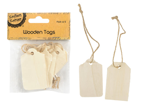 Wooden Tag with String