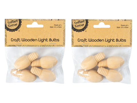 Wooden Light Bulbs