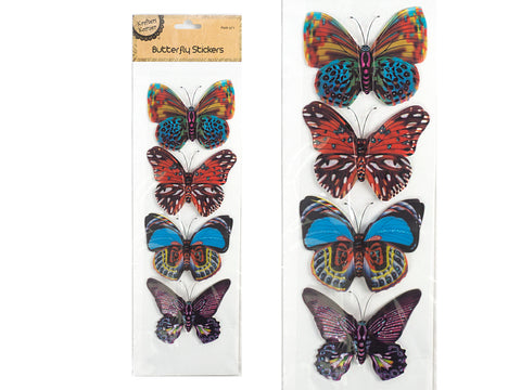 Adhesive 3D Butterflies