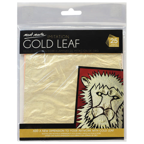 MM Imitation Gold Leaf 14x14cm 25 sheets