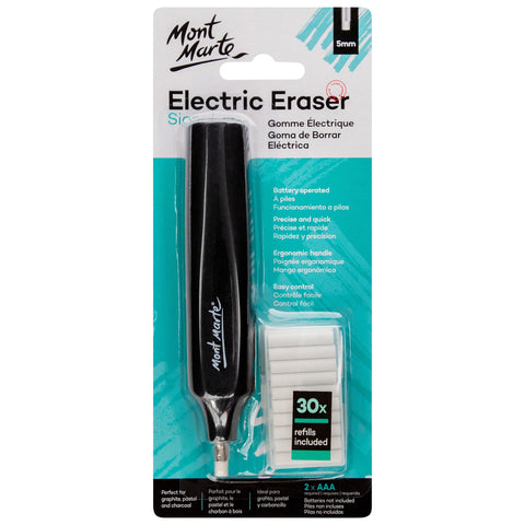 MM Electric Eraser with 30pc Erasers