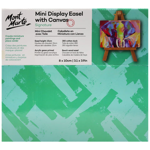 MM Mini Display Easel w/Canvas 8x10cm