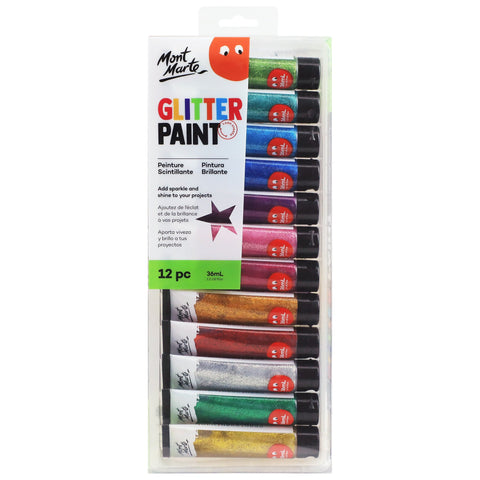 MM Glitter Paint 12pc x 36ml
