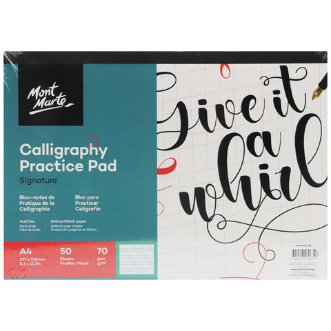 MM Calligraphy Practice Pad A4 50 sheet