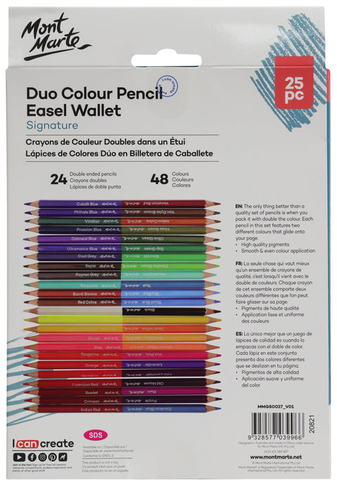 MM Duo Colour Pencil Easel Wallet 25pc