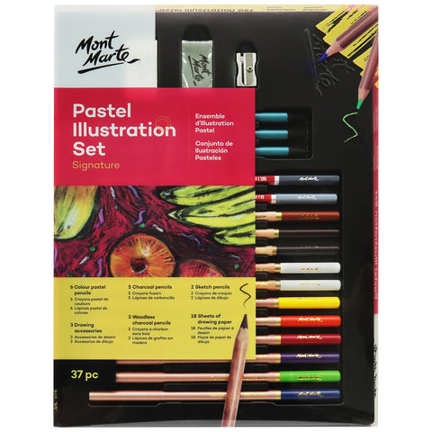 MM Colour Pastel Illustration Set 37pc