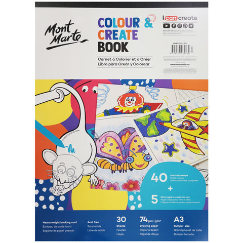 MM Colour and Create Book A3 30 Sheets