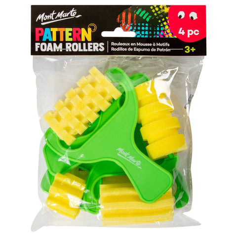 MM Pattern Foam Rollers 4pc