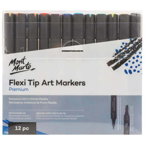 MM Flexi Tip Alcohol Art Markers 12pc