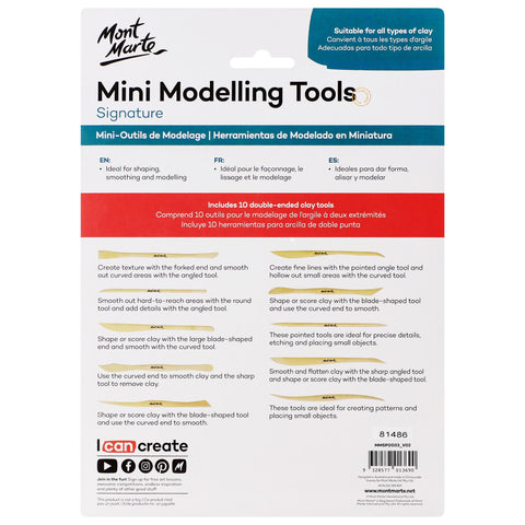 MM Mini Modelling Tools Boxwood 10pc