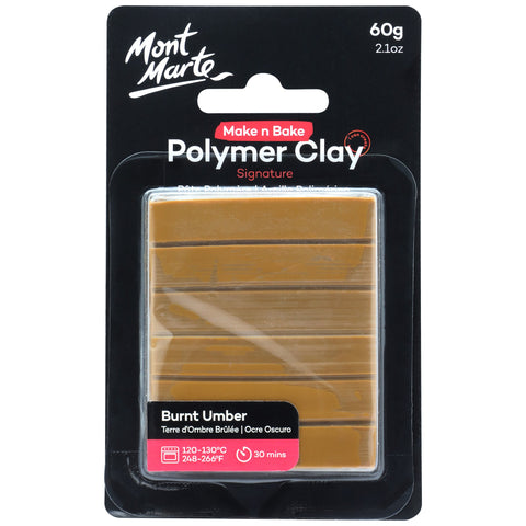 MM Make n Bake Polymer Clay 60g - Burnt Umber