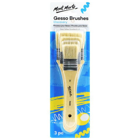 MM Gesso Brushes 3pc Sizes 2/4/6