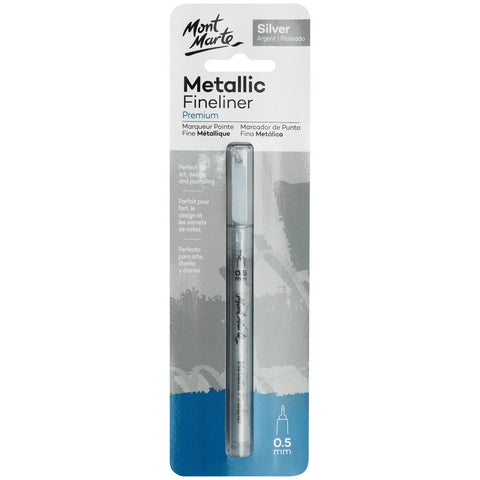 MM Metallic Marker Fine Liner - Silver
