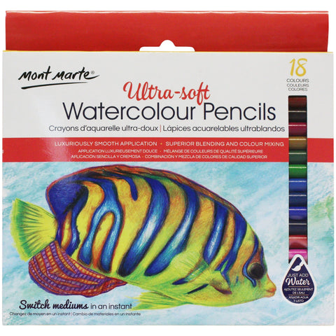 MM Ultra-Soft Watercolour Pencils 18pc