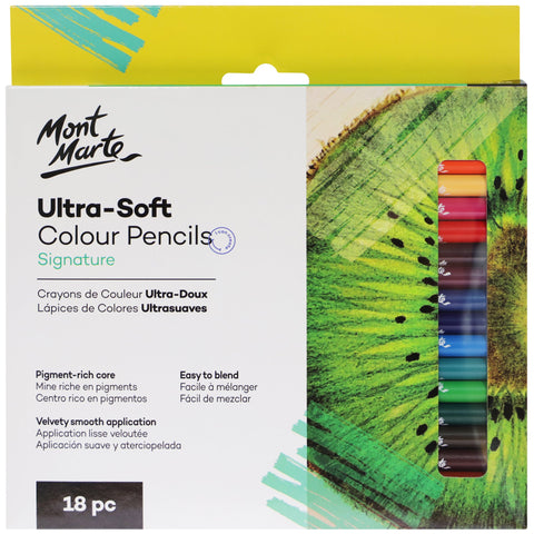 MM Ultra-Soft Colour Pencils 18pc