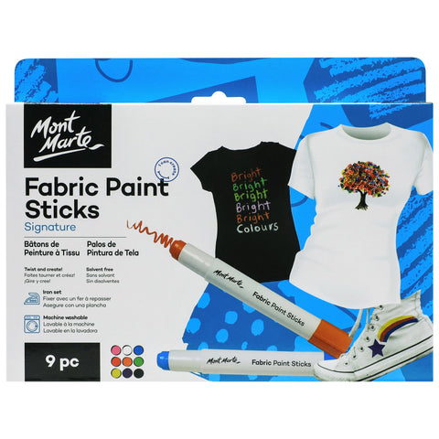 MM Fabric Paint Sticks 9pc
