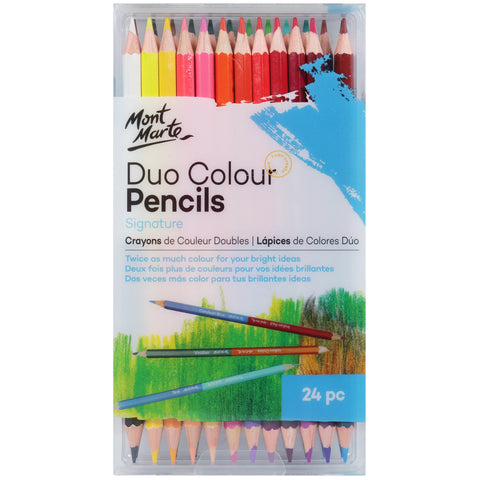 MM Duo Colour Pencils 24pc
