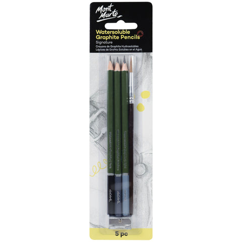 MM Watersoluble Graphite Pencil Set 5pc