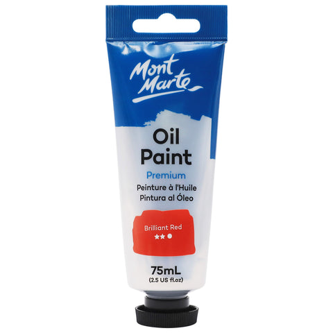 MM Oil Paint 75ml - Brilliant Red