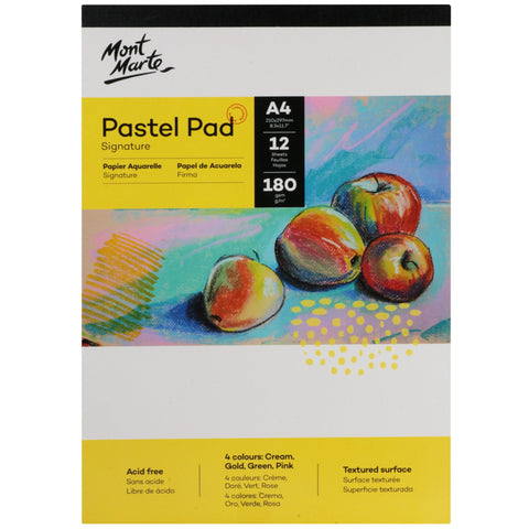 MM Pastel Pad acid free 4 colours 180gsm A4