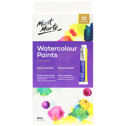 MM Watercolour Paint Set 12pc x 8ml