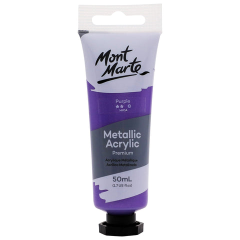 MM Metallic Acrylic Paint 50ml - Purple