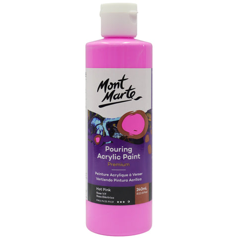 MM Pouring Acrylic 240ml - Hot Pink