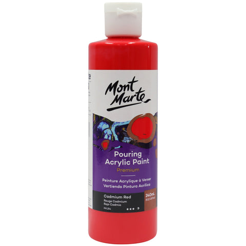 MM Pouring Acrylic 240ml - Cadmium Red