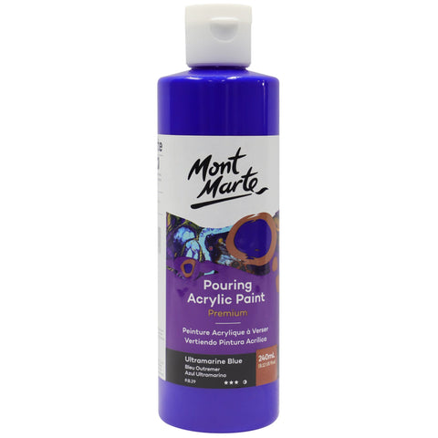 MM Pouring Acrylic 240ml - Ultramarine Blue