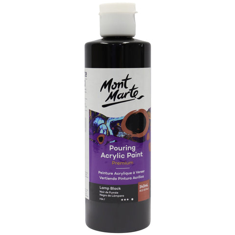 MM Pouring Acrylic 240ml - Lamp Black