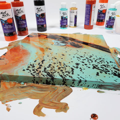 MM Pouring Acrylic 240ml - Burnt Sienna