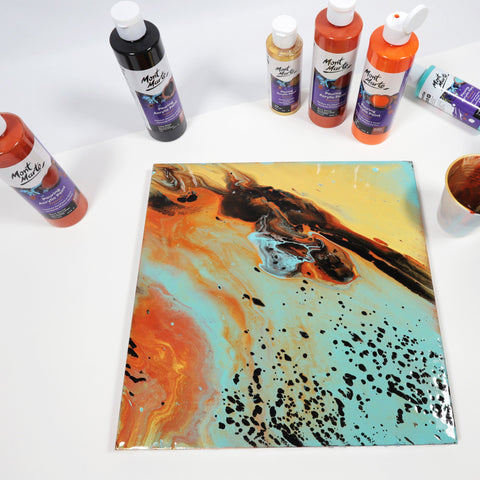 MM Pouring Acrylic 240ml - Burnt Sienna