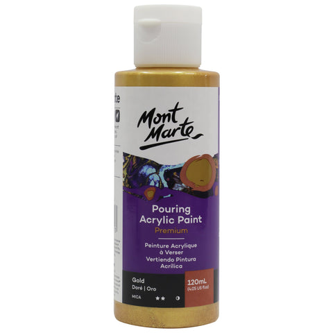 MM Pouring Acrylic Paint 120ml - Gold
