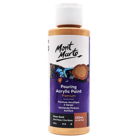 MM Pouring Acrylic Paint 120ml - Rose Gold