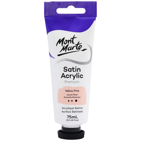 MM Satin Acrylic 75ml - Yellow Pink