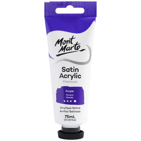 MM Satin Acrylic 75ml - Purple